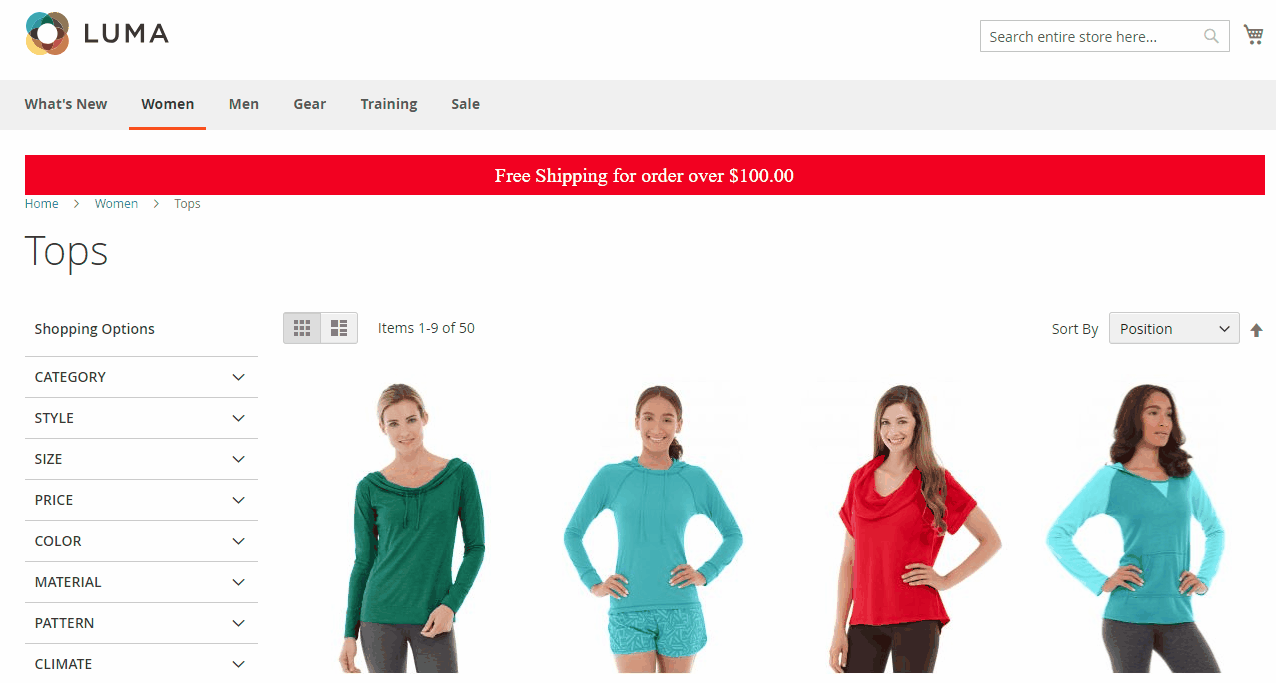 magento 2 free shipping bar