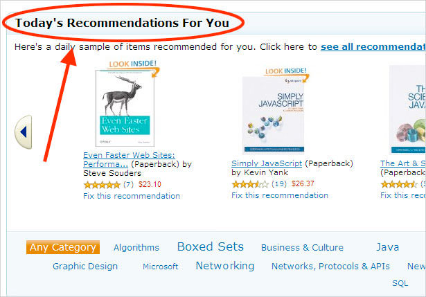 Personalized recommendations