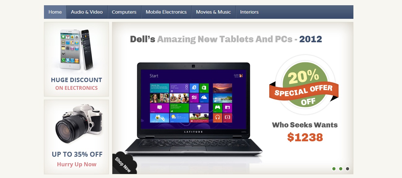 Multi Store theme