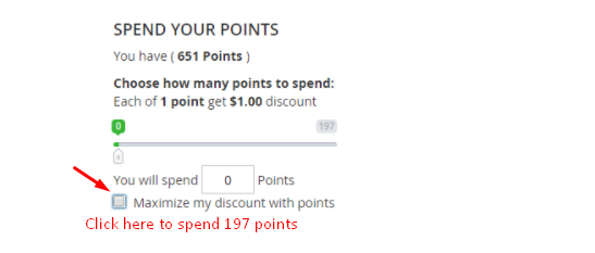 Point Spending Restriction