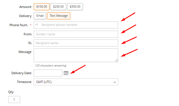 Determine the gift card value