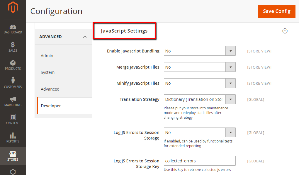 How to Enable Merge CSS, JavaScript