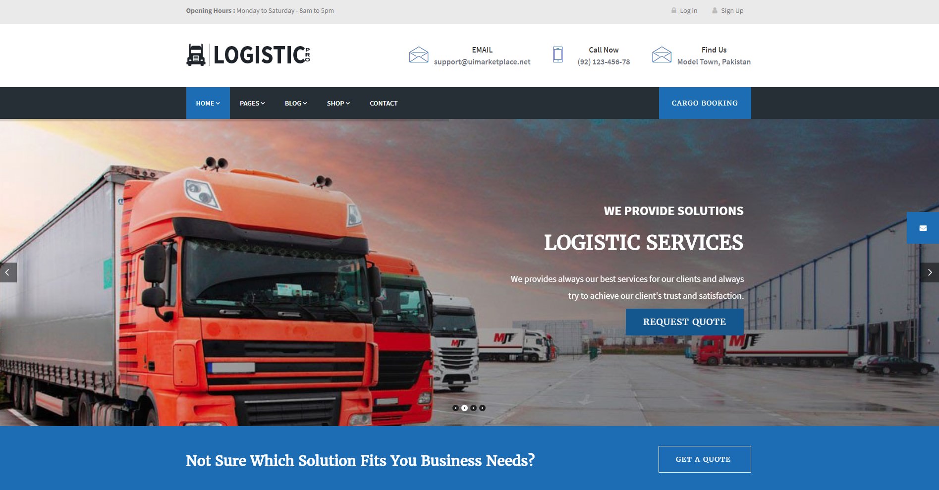 Logistic Pro theme