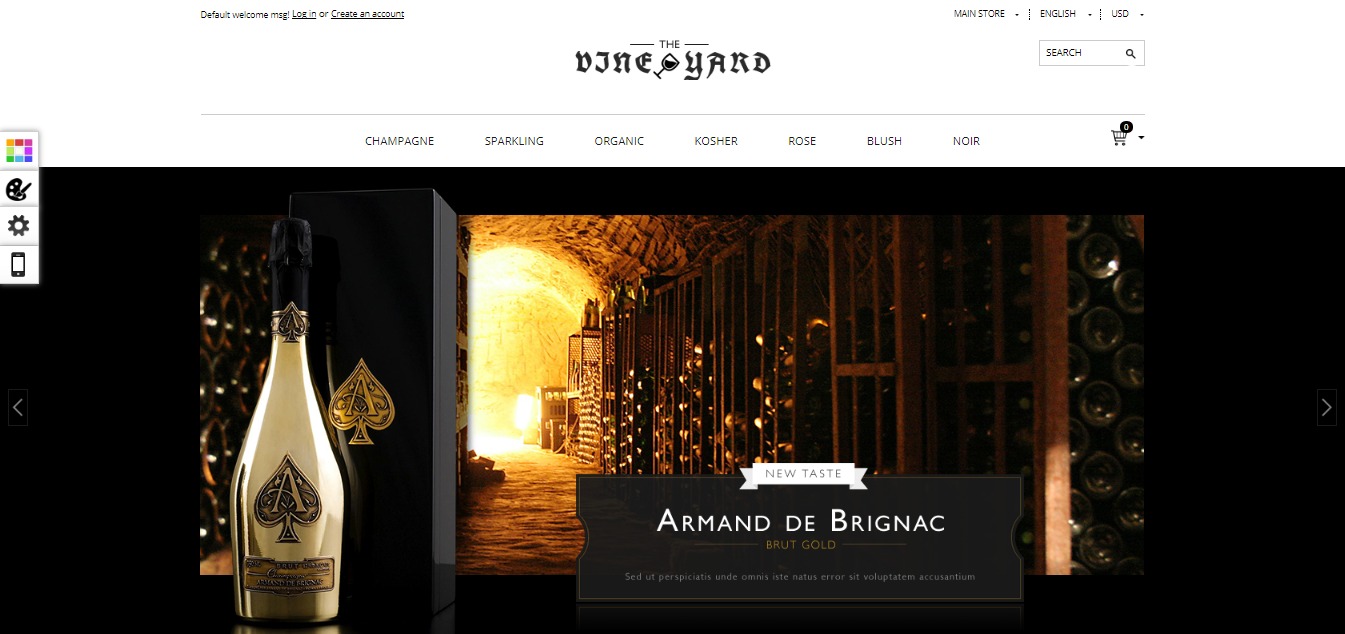 Gala Vineyard theme