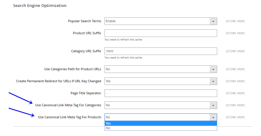 Mageplaza SEO Canonical tags