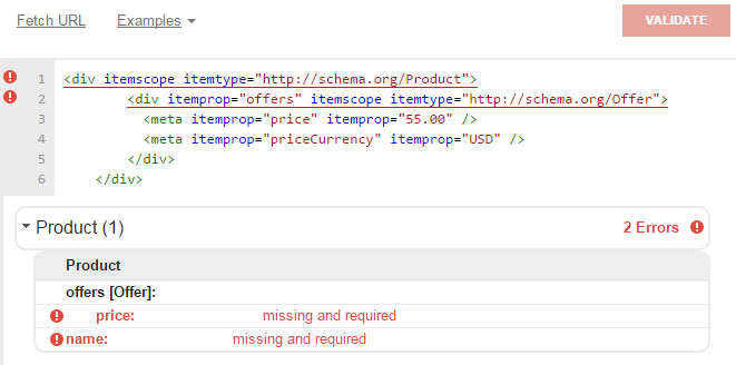 Missing availability in schema. org microdata markup for product offer