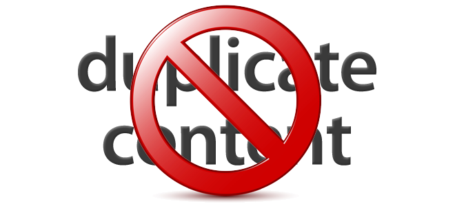Stay away from duplicate content SEO Magento 2