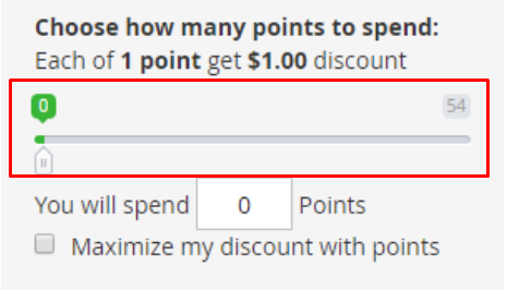 Point Spending Slider