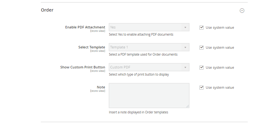 Customize Print Buttons in PDF Invoice