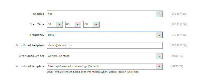 Magento 2 SEO XML sitemap generation