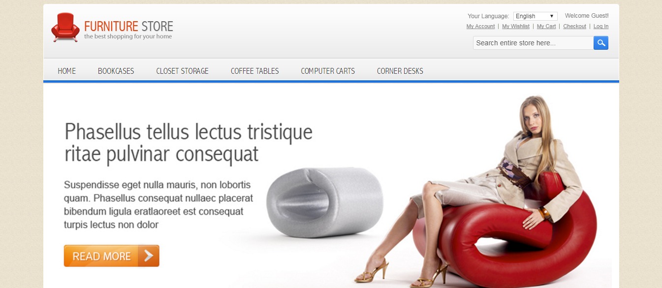 Furniture Magento Theme theme