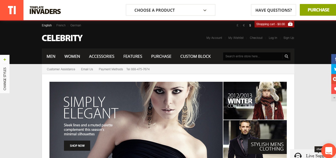 Celebrity theme