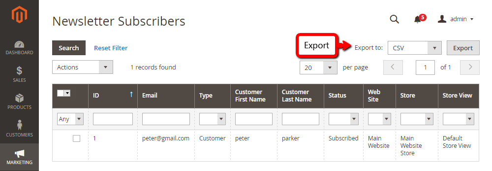 How to Add, Manage, Export Subscribers