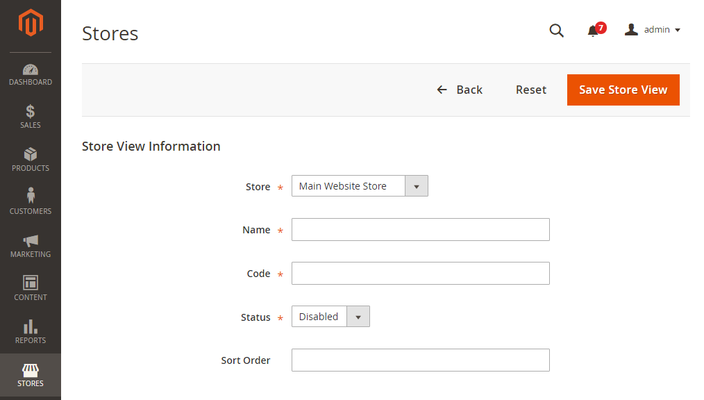 Create a New Store View in Magento 2