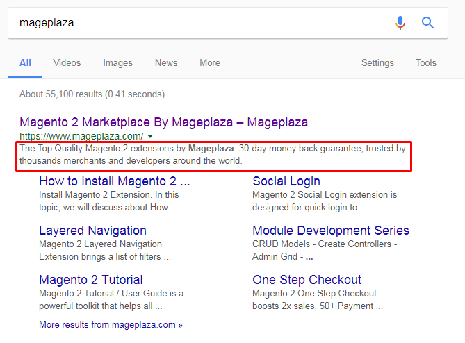 Mageplaza SEO Meta Titles & Descriptions