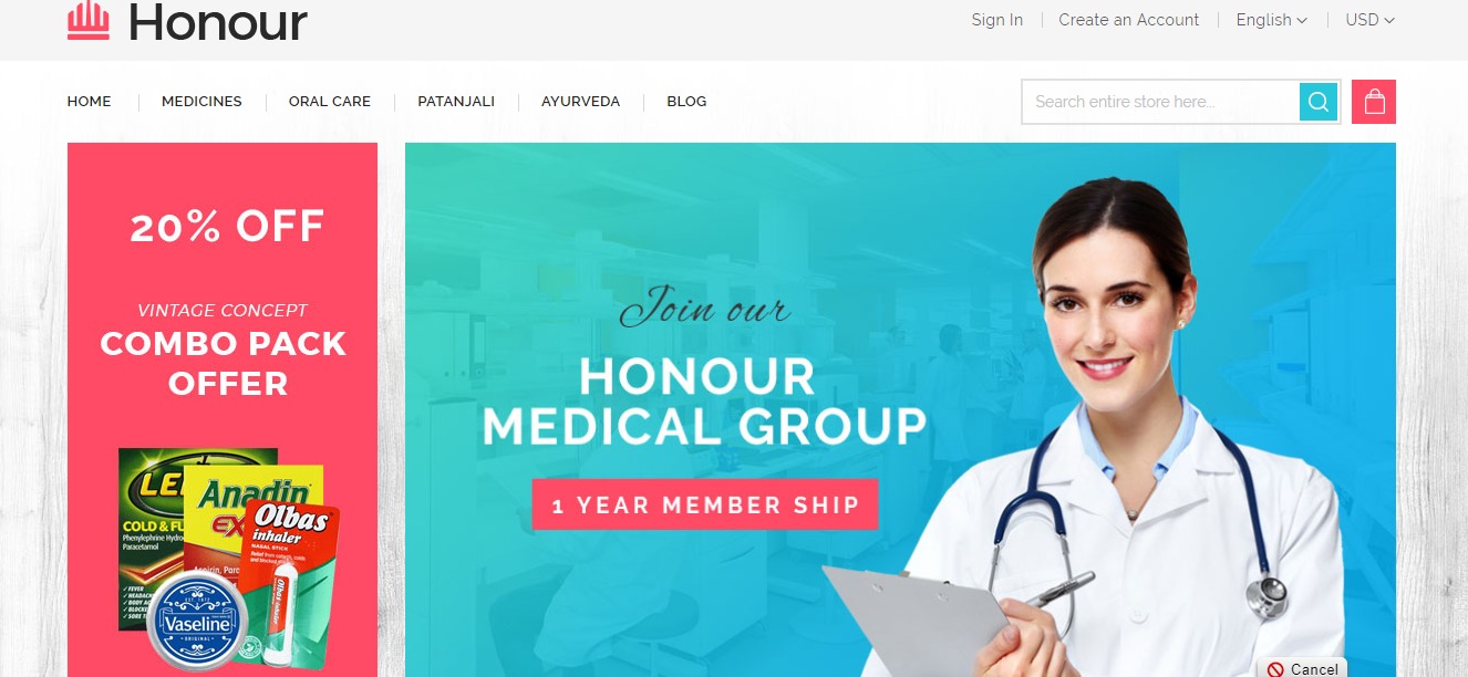 Honour theme
