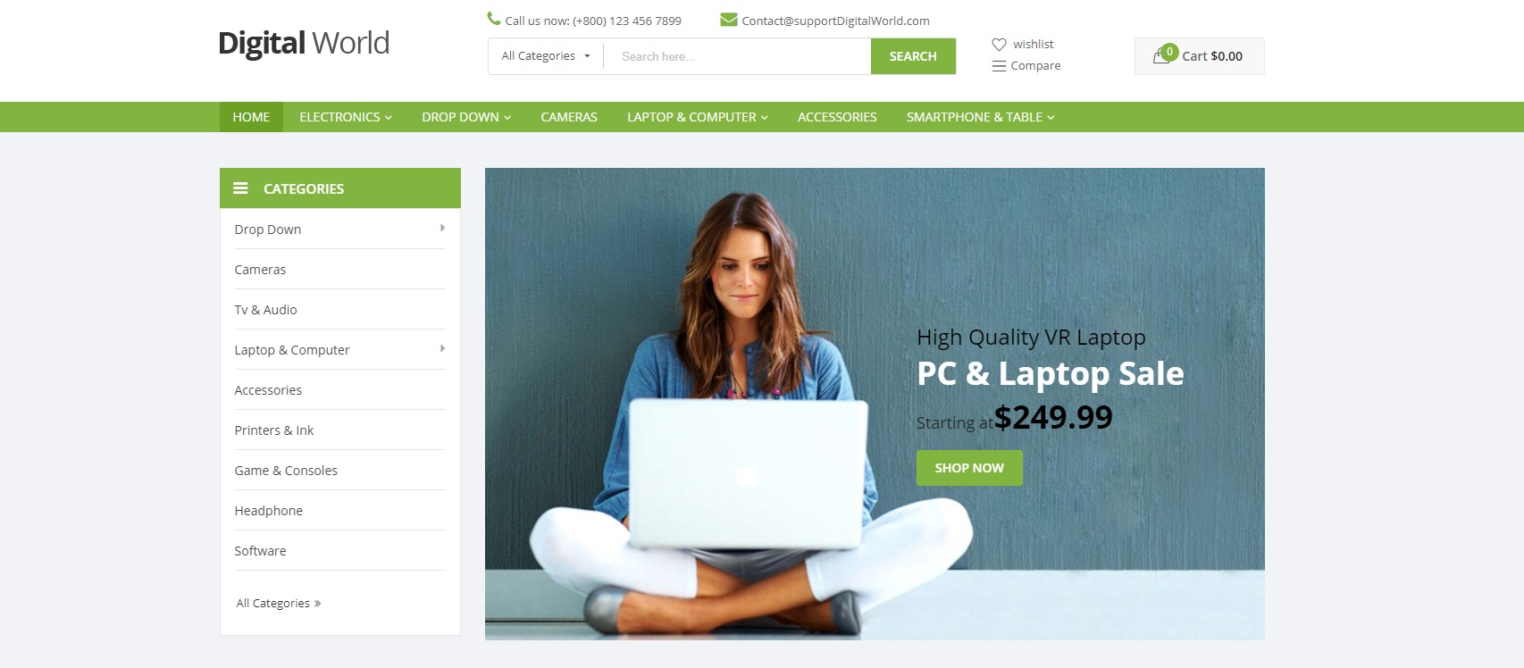 Magento 2 Digitalworld theme