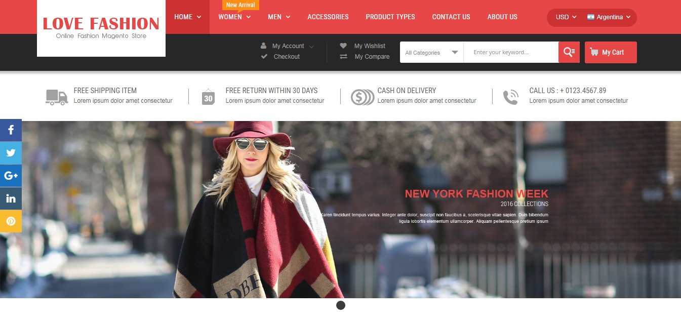Love Fashion theme