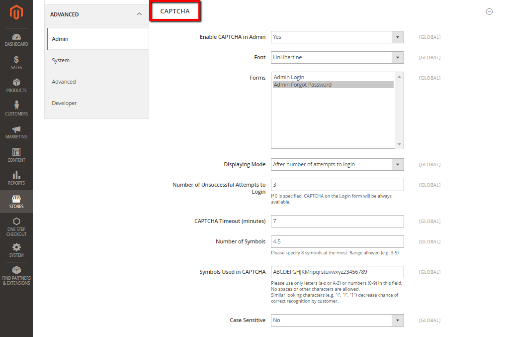How to Enable Admin Login Captcha in Magento 2
