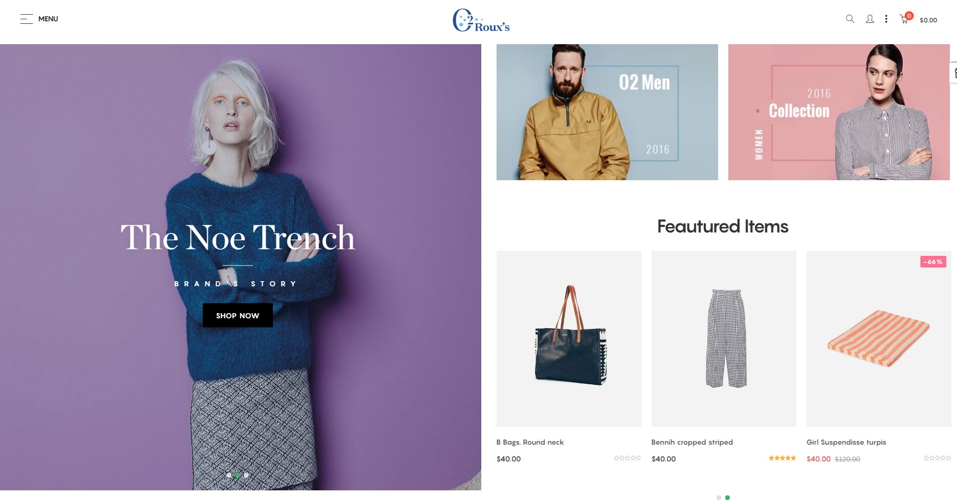 o2 Fashion theme