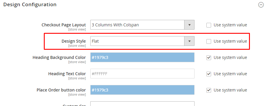 customize checkout layout