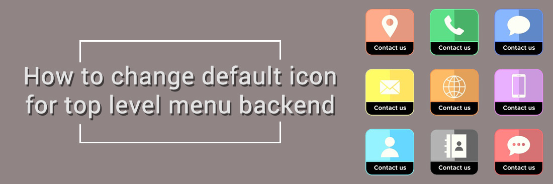 How to change default icon for top level menu backend