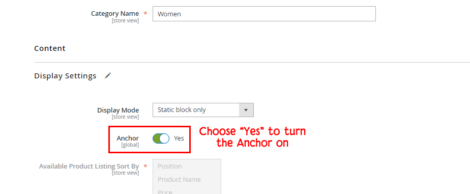 Magento 2 Layered Navigation Make the Category an Anchor