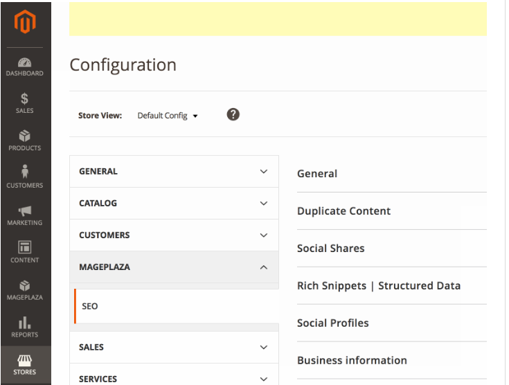 Mageplaza SEO Settings