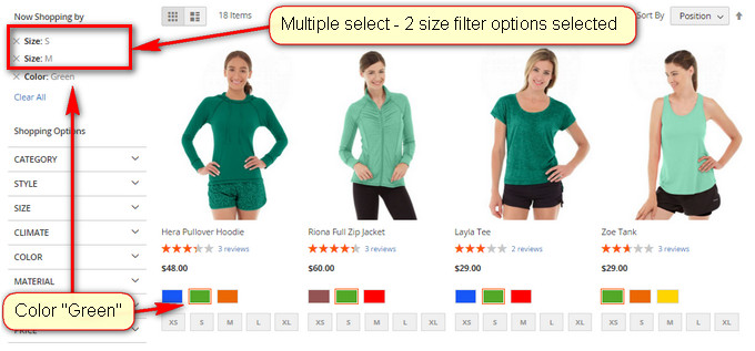 Layered Navigation Help customers select desired products easily magento 2