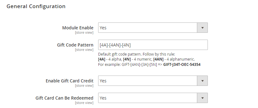 Gift Code Pattern