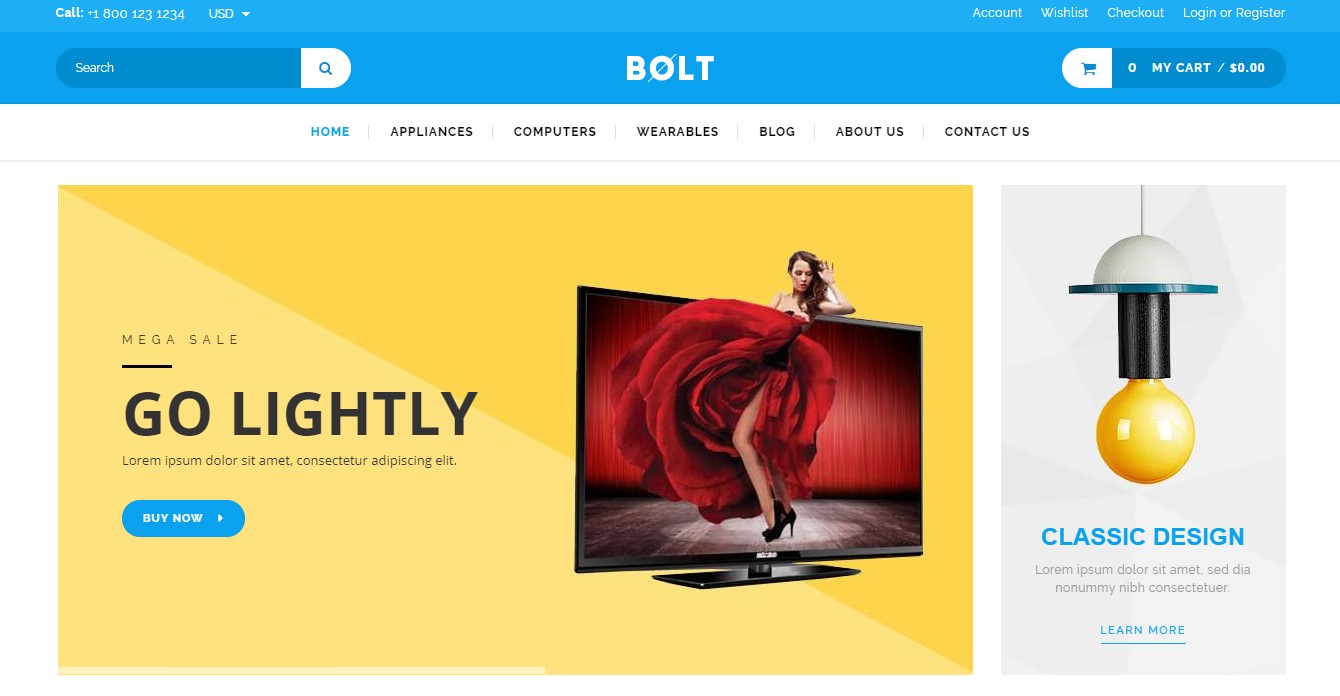 bolt theme