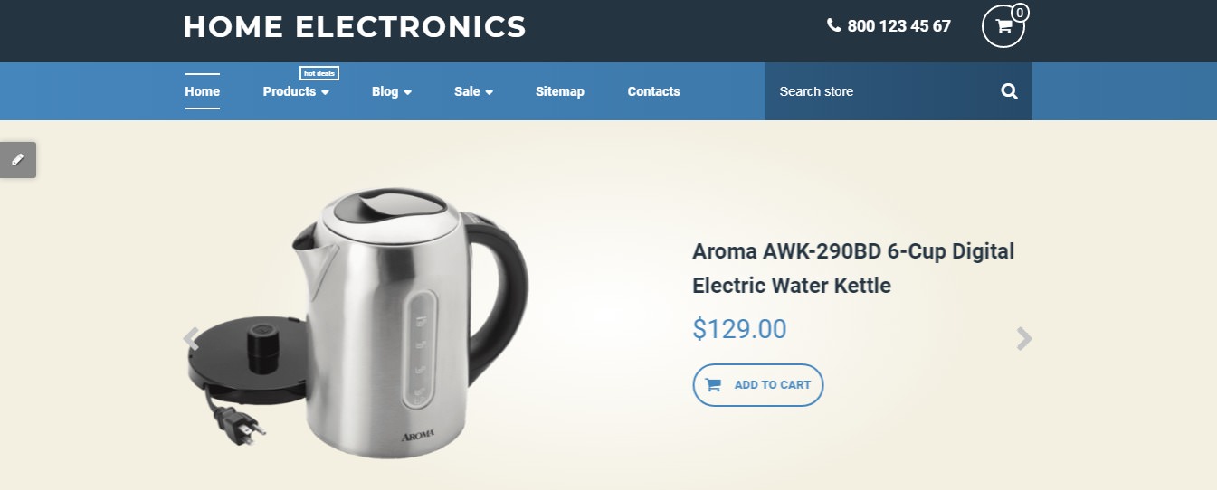 Aroma AWK-290BD 6-Cup Digital Electric Water Kettle