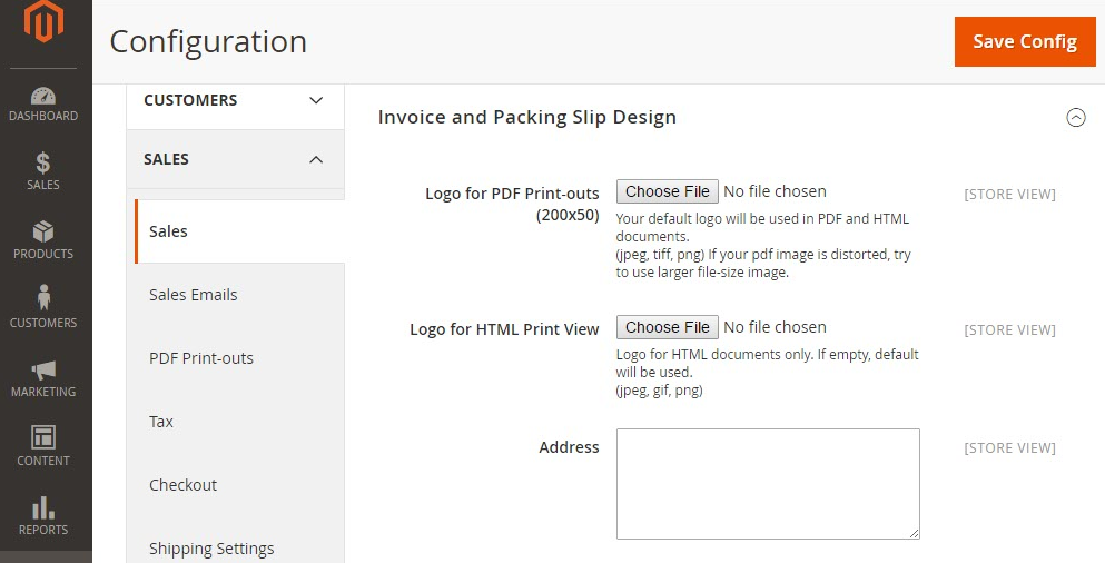 How to change PDF Invoice Logo, Shippment logo