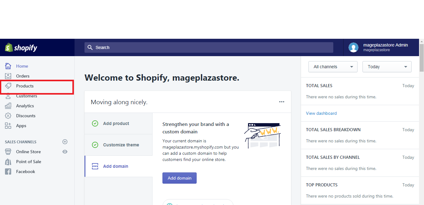 how export your products shopify