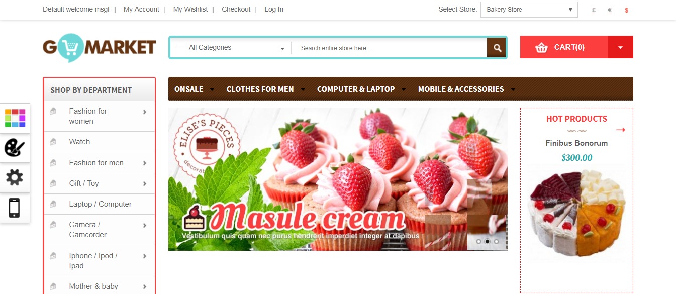 Gola GoMarket theme