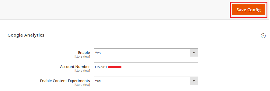 Configure Google Analytics in Magento 2