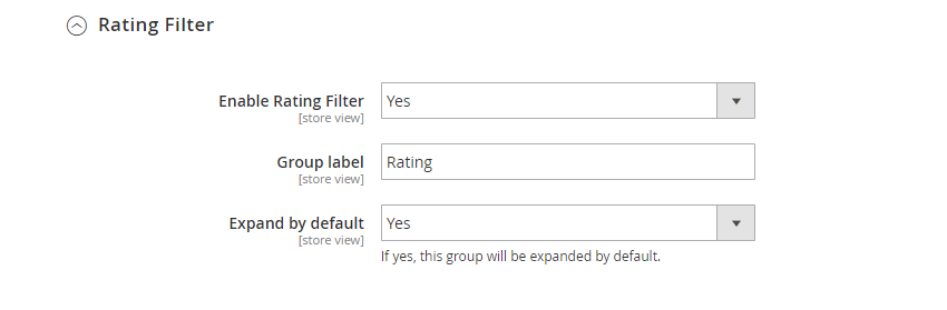 Magento 2 Layered Navigation ULTIMATE Enable Rating Filter