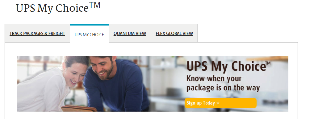 Tracking possibility with UPS