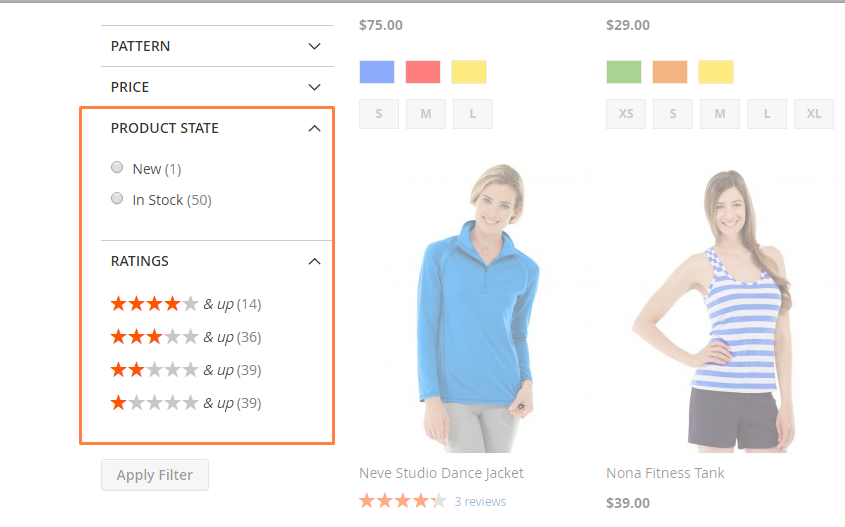 Magento 2 Layered Navigation More precise searching results with extra filters
