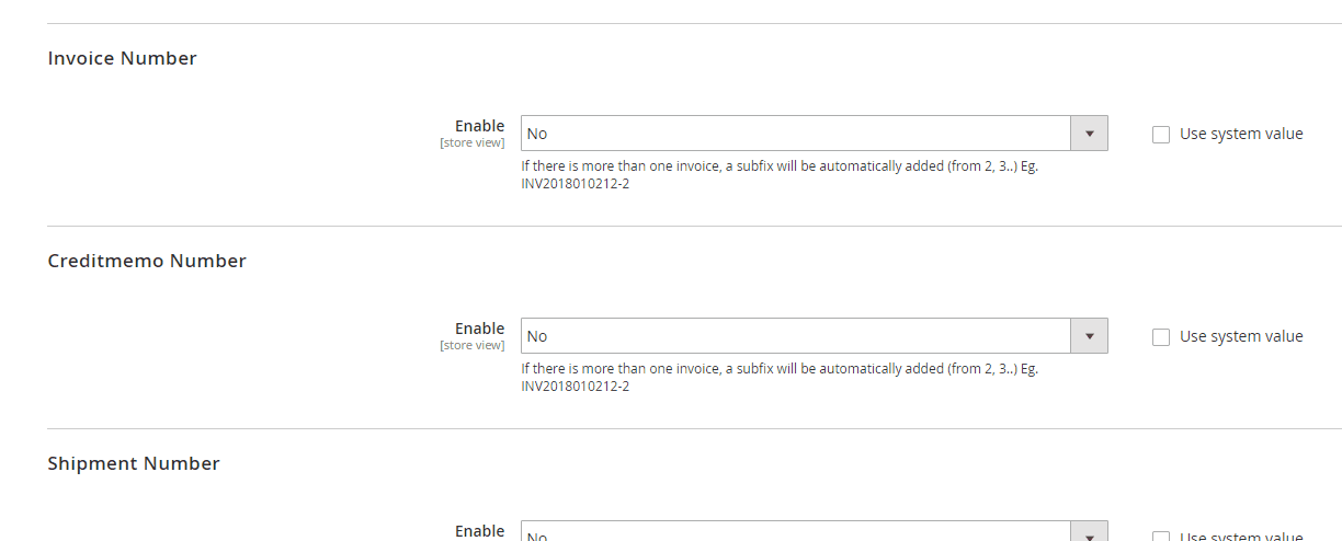 Magento 2 custom invoice number