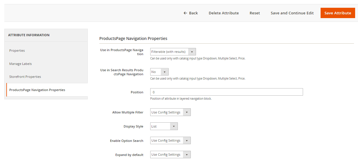 Magento 2 Layered Navigation ULTIMATE Customize product attributes