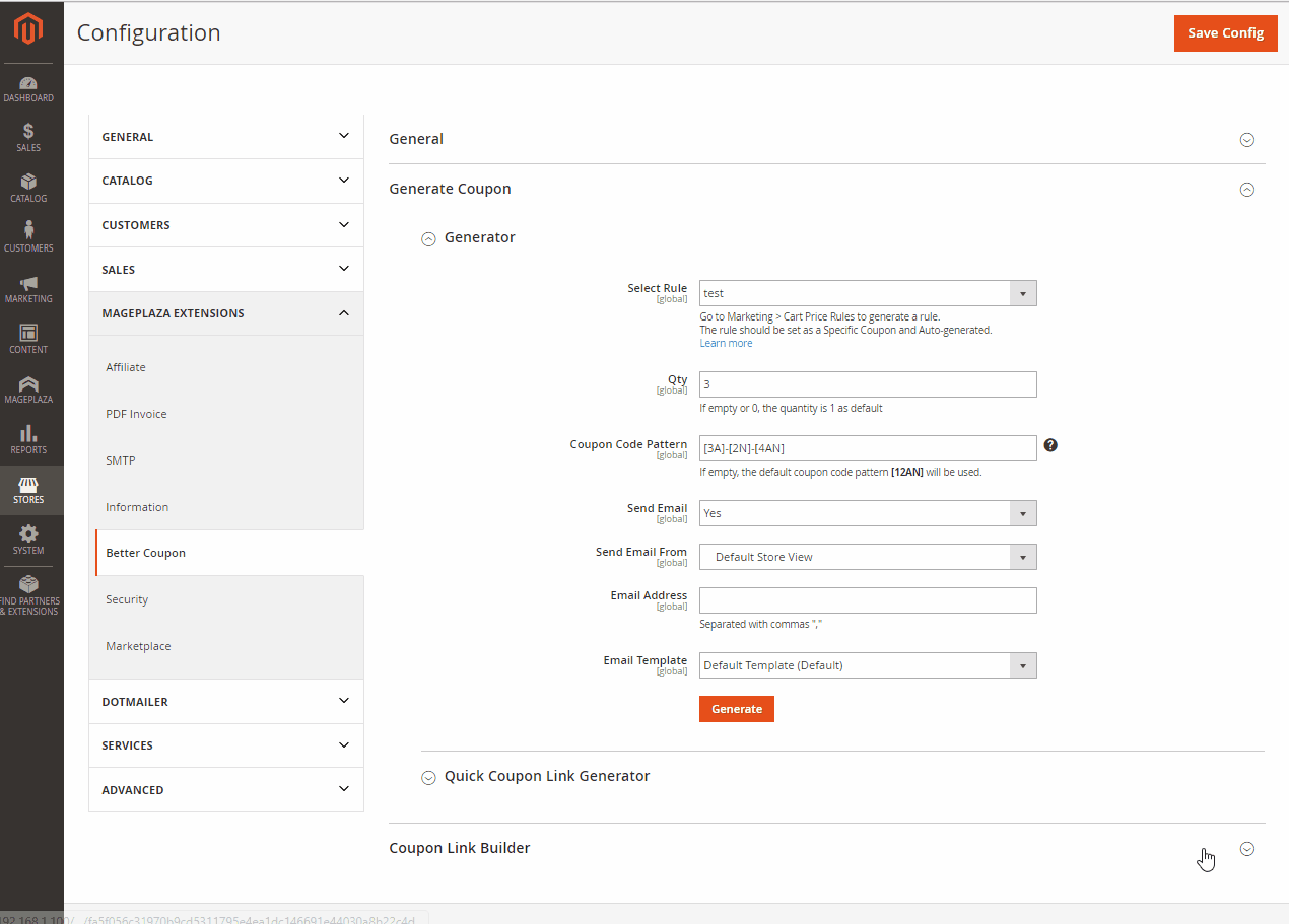 How to Configure Better Coupon Generator