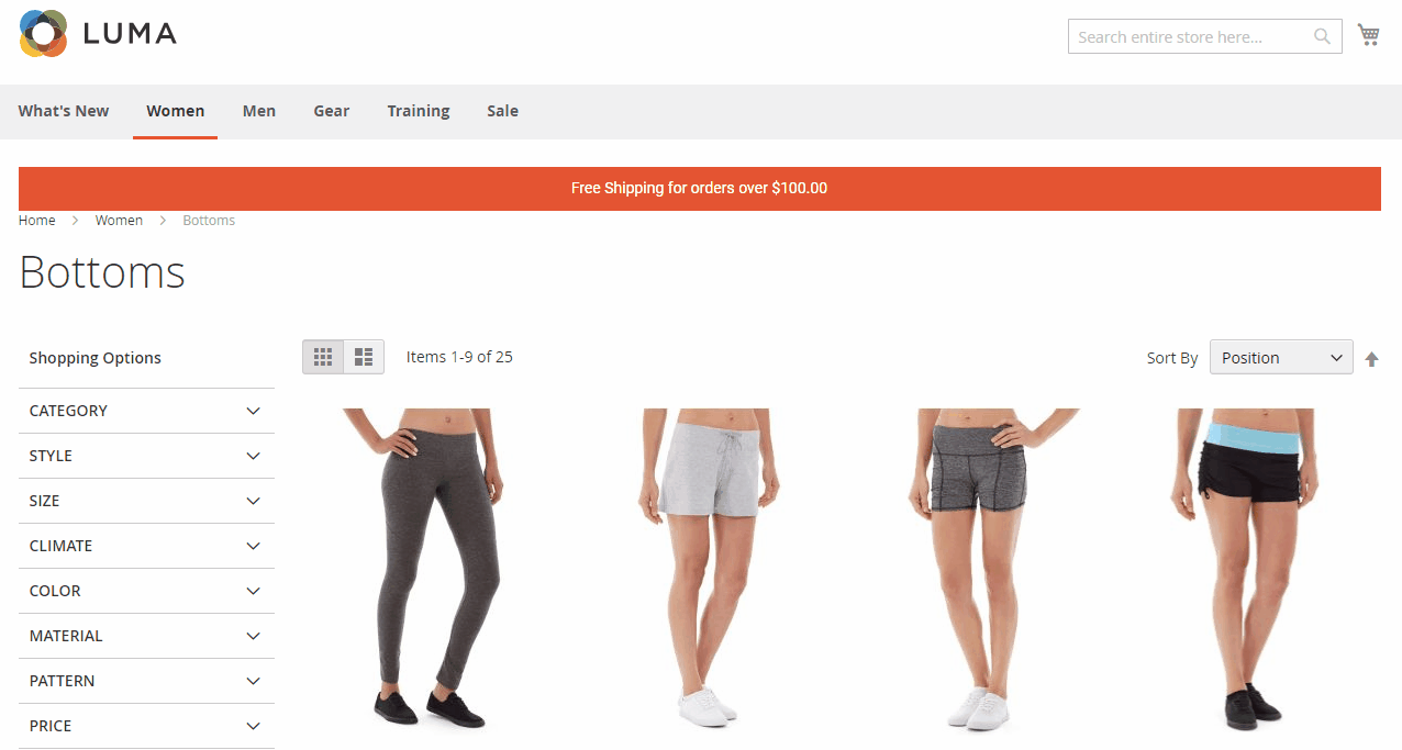 Magento 2 notification bar
