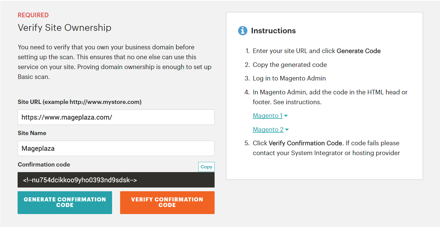 Configure Security Scan in Magento 2