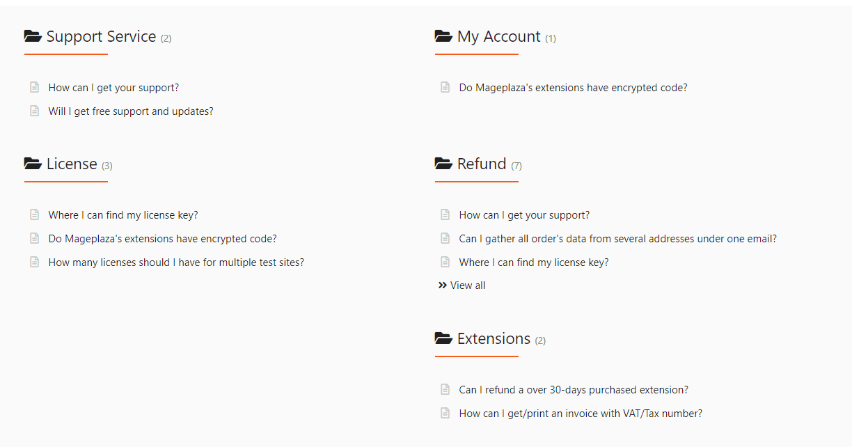 Question Categories